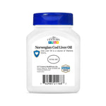 21st Century Cod Liver Oil Softgels, 110 Count