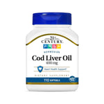 21st Century Cod Liver Oil Softgels, 110 Count
