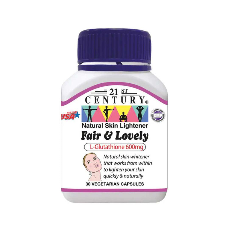 21st Century Fair & Lovely Natural, Skin Lightener, 30 Capsules