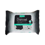Beauty Formulas Charcoal Facial Wipes, 25 Wipes