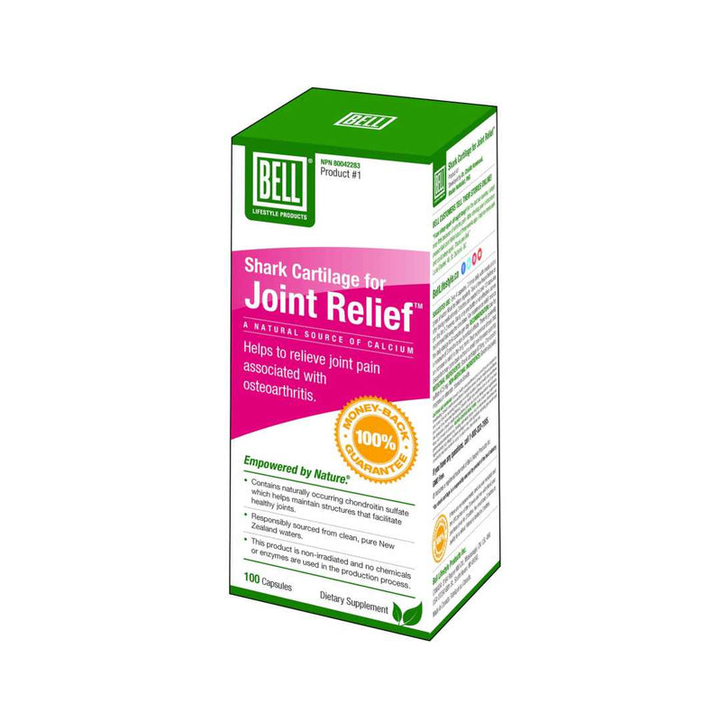 Bell Lifestyle Shark Cartilage Joint Relief 750mg, 100 Capsules