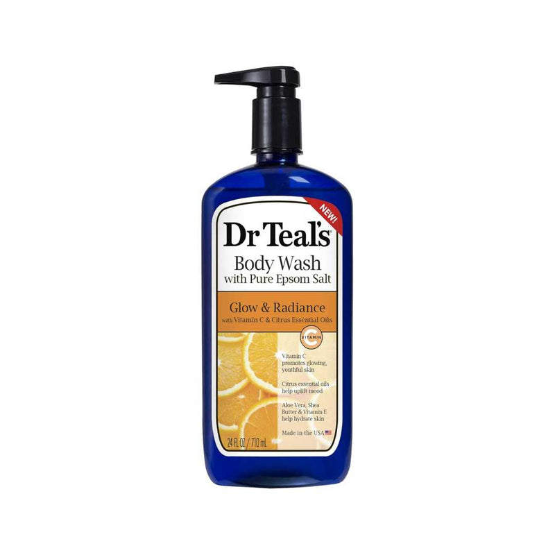 Dr Teal's Epson Salt Body Wash With Vitamin C & Citrus Essential Oils, 710ml