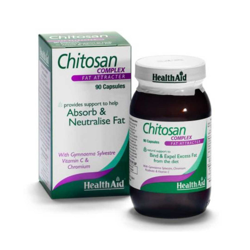 HealthAid Chitosan Complex, Fat Attracter, 90 Capsules