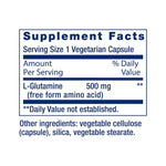 Life Extension L-Glutamine 500mg, 100 Vegetarian Capsules
