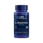 Life Extension L-Glutamine 500mg, 100 Vegetarian Capsules