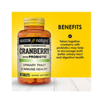 Mason Natural Cranberry With Probiotic, Highly Concentrated, 60 Tablets