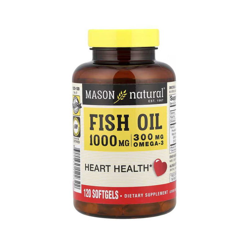 Mason Natural Fish Oil 1,000mg Softgels
