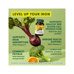 MegaFood Blood Builder Vegan Iron Supplement with Vitamin C, 60 Tablets