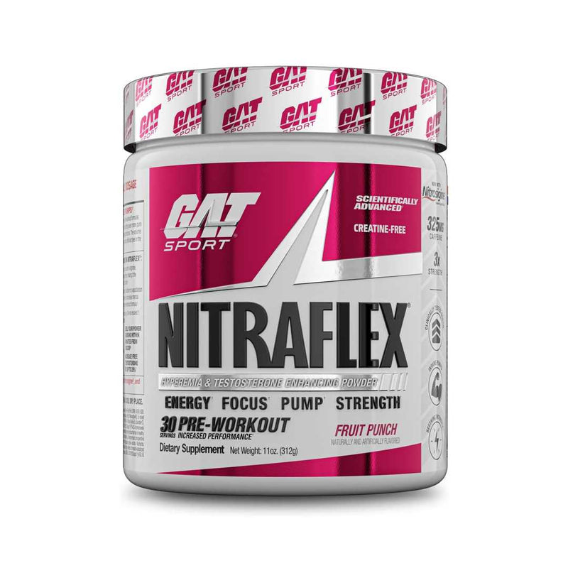 GAT Sport Nitraflex Advanced Pre-Workout Powder, 30 Servings
