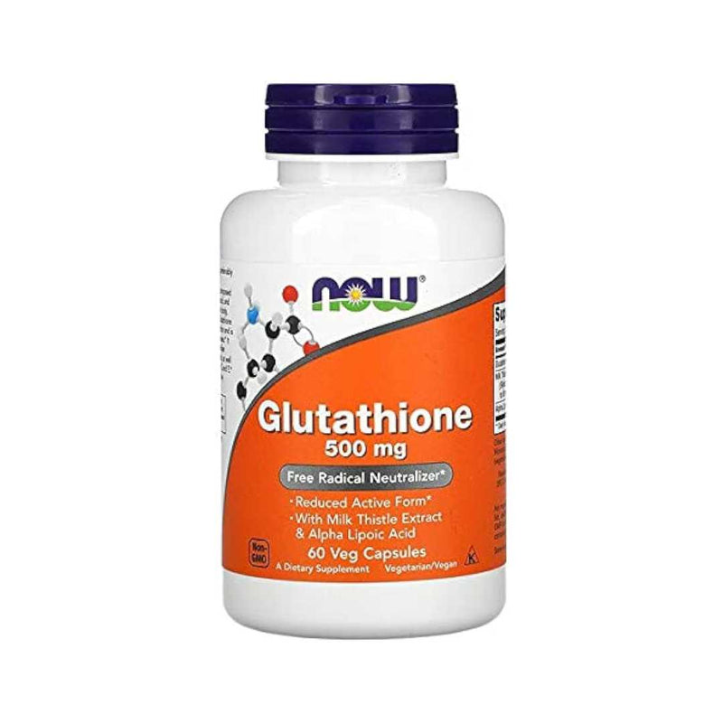 Now Glutathione Cellular Antioxidant 500mg, 60 Vegetarian Capsules
