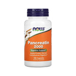Now Pancreatin 2000, 200mg, 100 Capsules