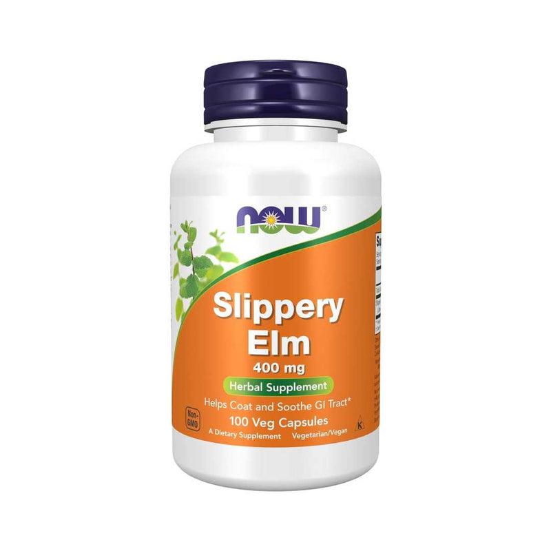 Now Slippery Elm 400Mg, 100 Capsules