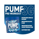 Applied Nutrition Pump Zero Pre Workout 375g, 25 Servings, ICY Blue Raz