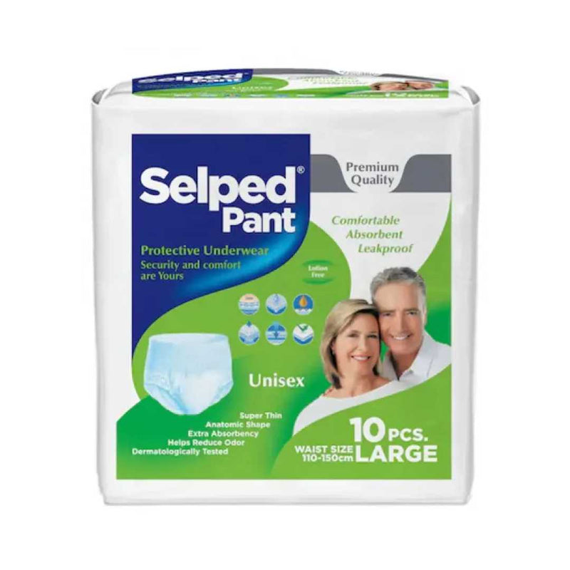 Selped Pant Adult Diapers, 10pcs, Large (110-150cm)