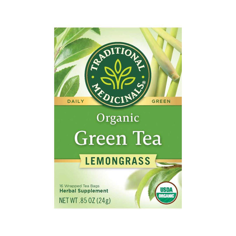 Traditional Medicinals Green Tea Lemongrass, 16 Bags