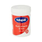 Valupak Multivitamin And Iron Dietary Supplement, 50 Tablets