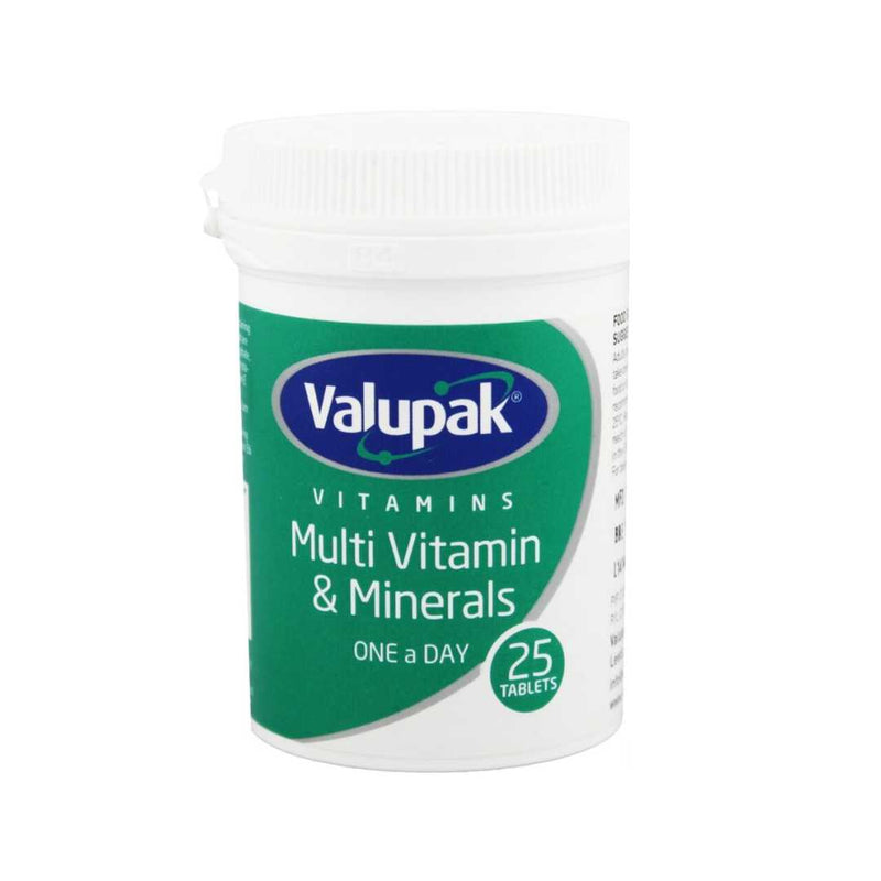 Valupak Multi Vitamin & Minerals, 25 Tablets