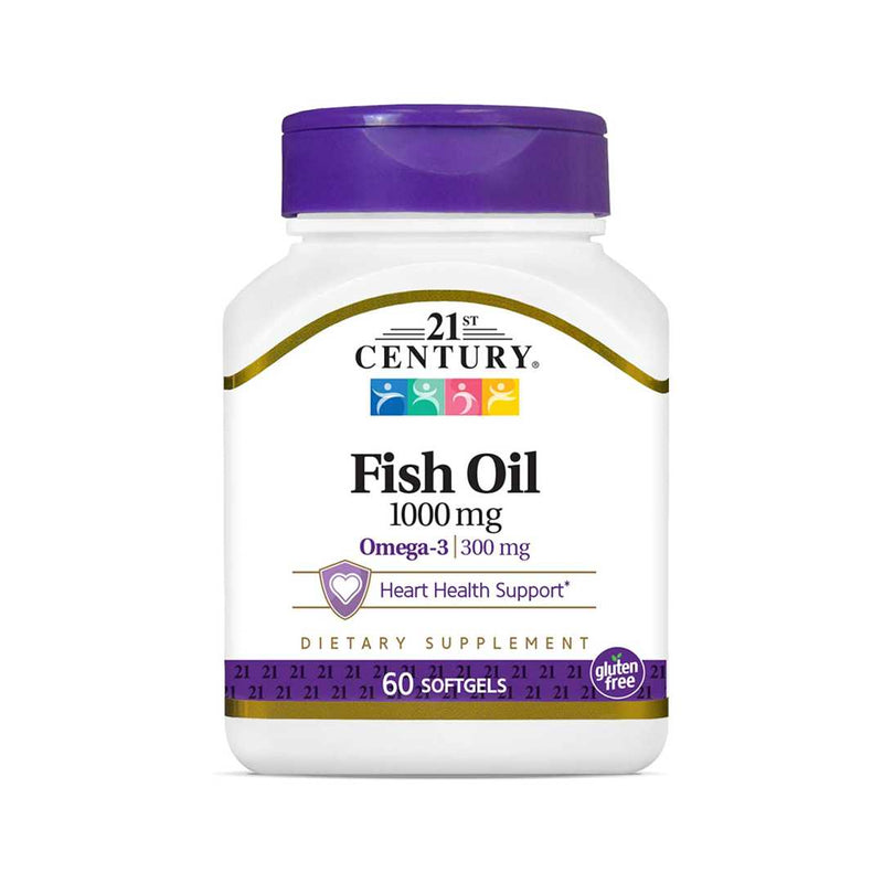 21st Century Fish Oil 1000mg 60 Softgels