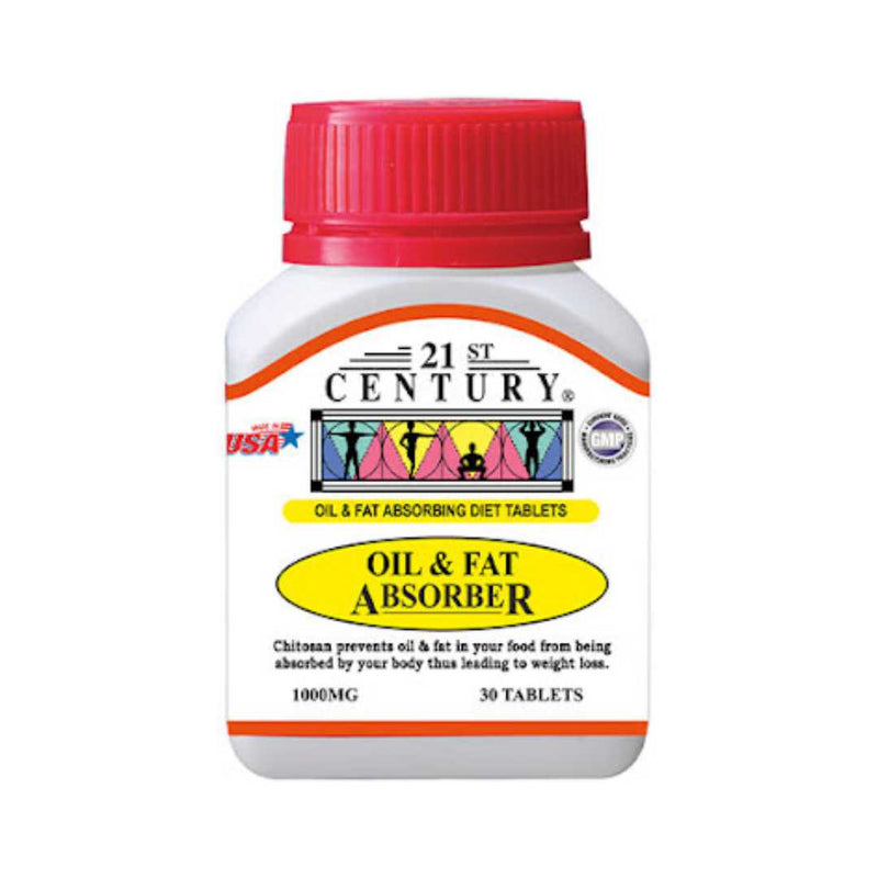 21st Century Oil & Fat Absorber 30 Tablets