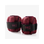 Nyamba Fitness Soft Modular 1kg Dumbbells Tonesoftbell Twin-Pack - Burgundy