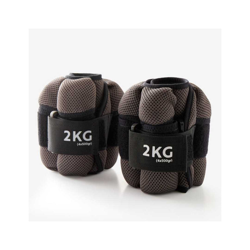 Nyamba Fitness Soft Modular 2kg Dumbbells Tonesoftbell Twin-Pack - Grey