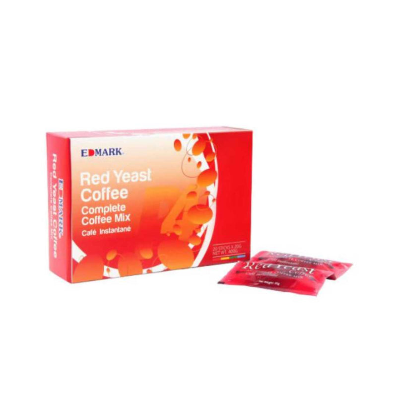 Edmark Red Yeast Coffee Complete Coffee Mix 20 Sachets