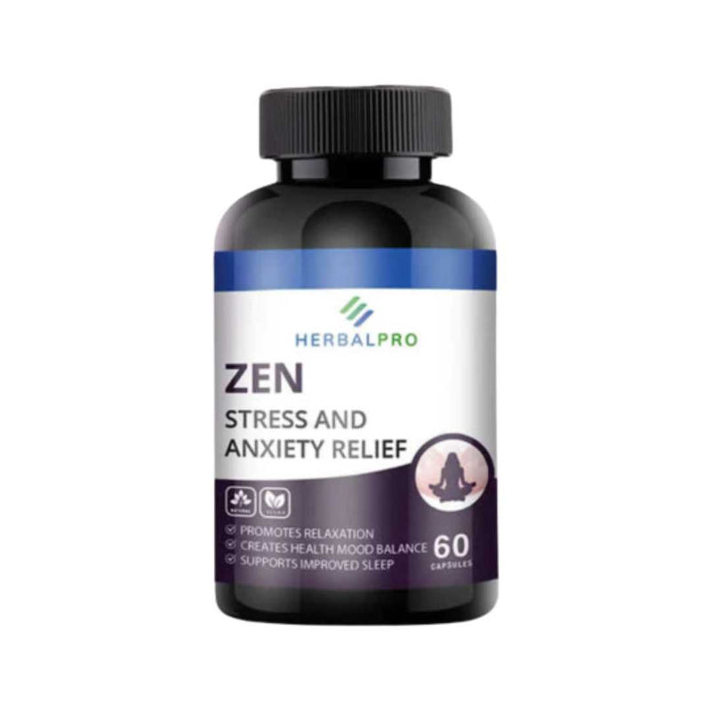 Herbal Pro Zen (Stress & Anxiety Relief), 60 Capsules