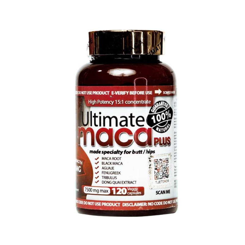 Ultimate Maca Plus Capsules For Butts & Hips, 120 Capsules