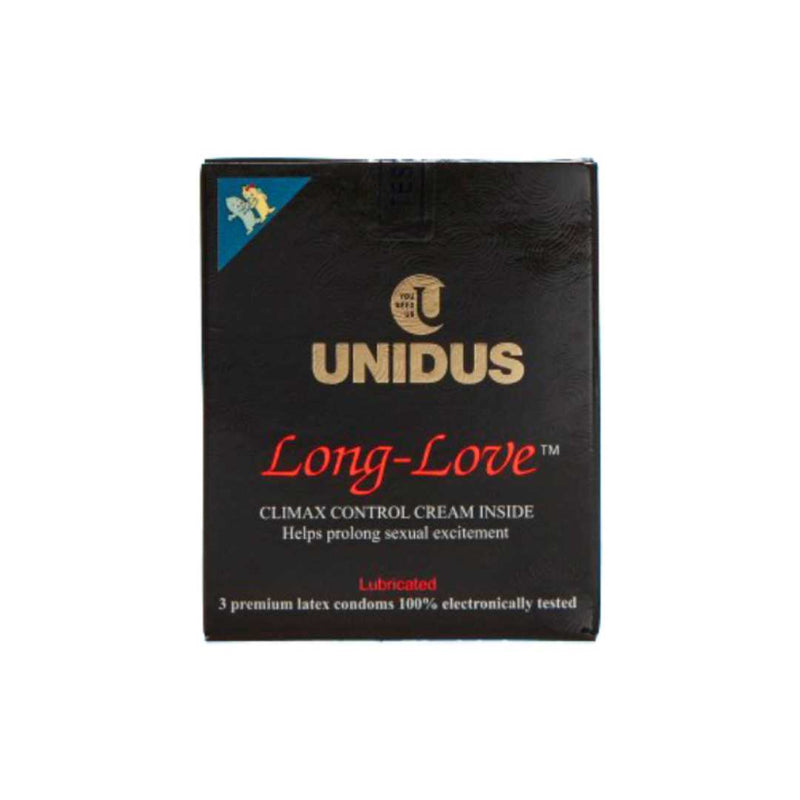 Unidus Long Love Delay Condoms, 4 Count