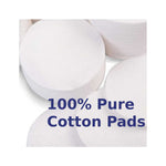 Pretty Large Oval Cosmetic Pads,  50 Pure Cotton Pads