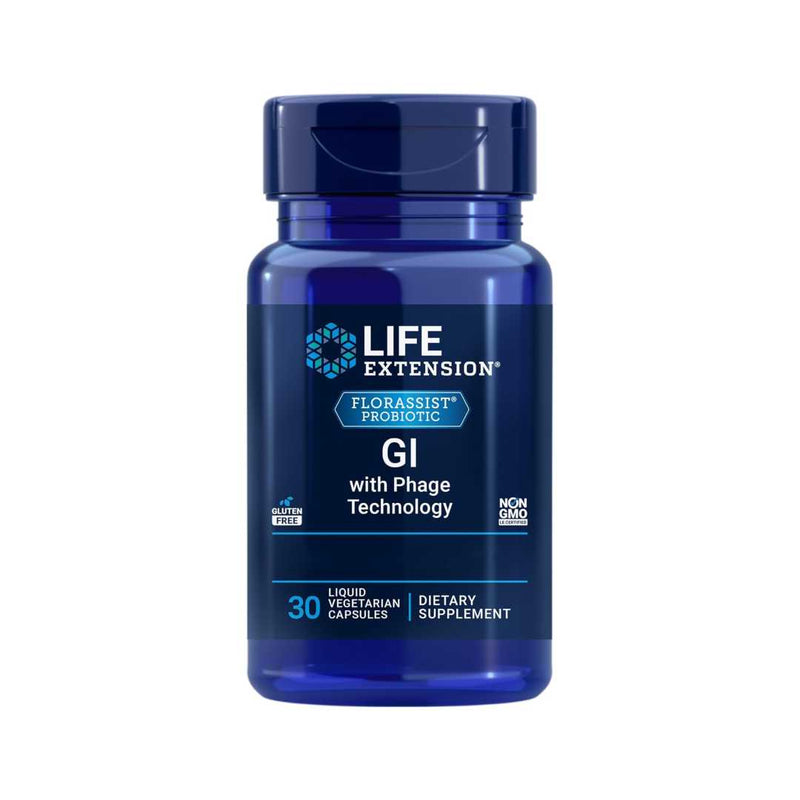 Life Extension Florassist GI With Phage Technology, 30 Liquid Capsules