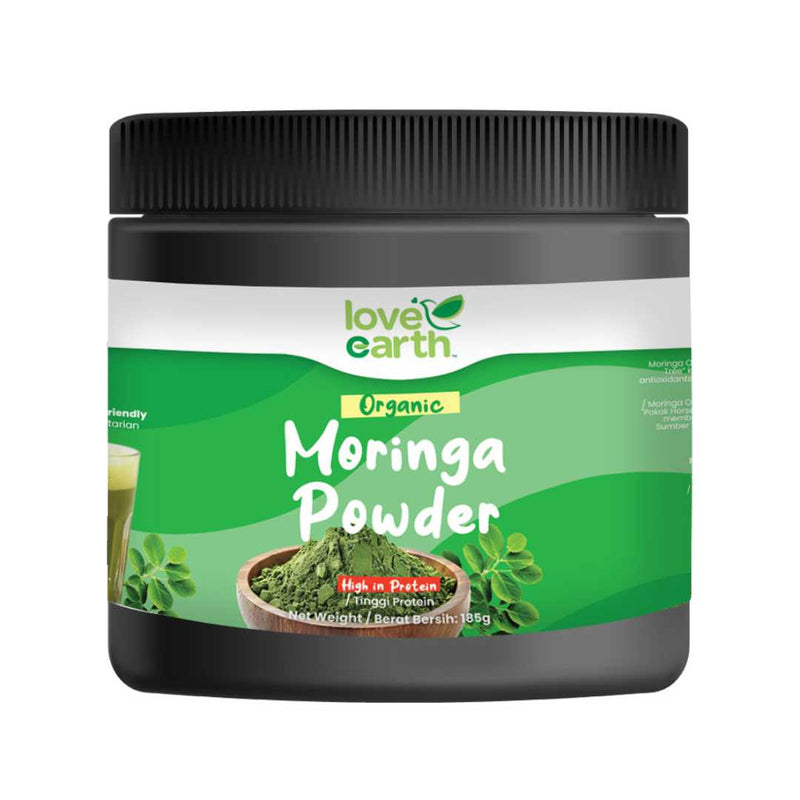 Love Earth Organic Moringa Leaf Powder 185g