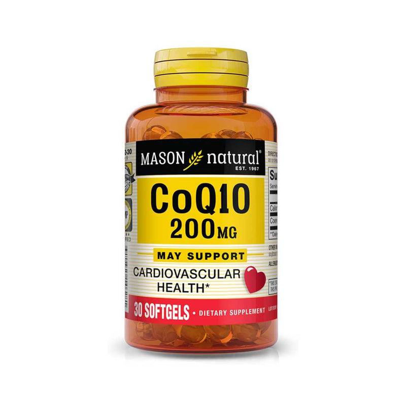 Mason Natural Co Q10 200mg, 30 Softgels