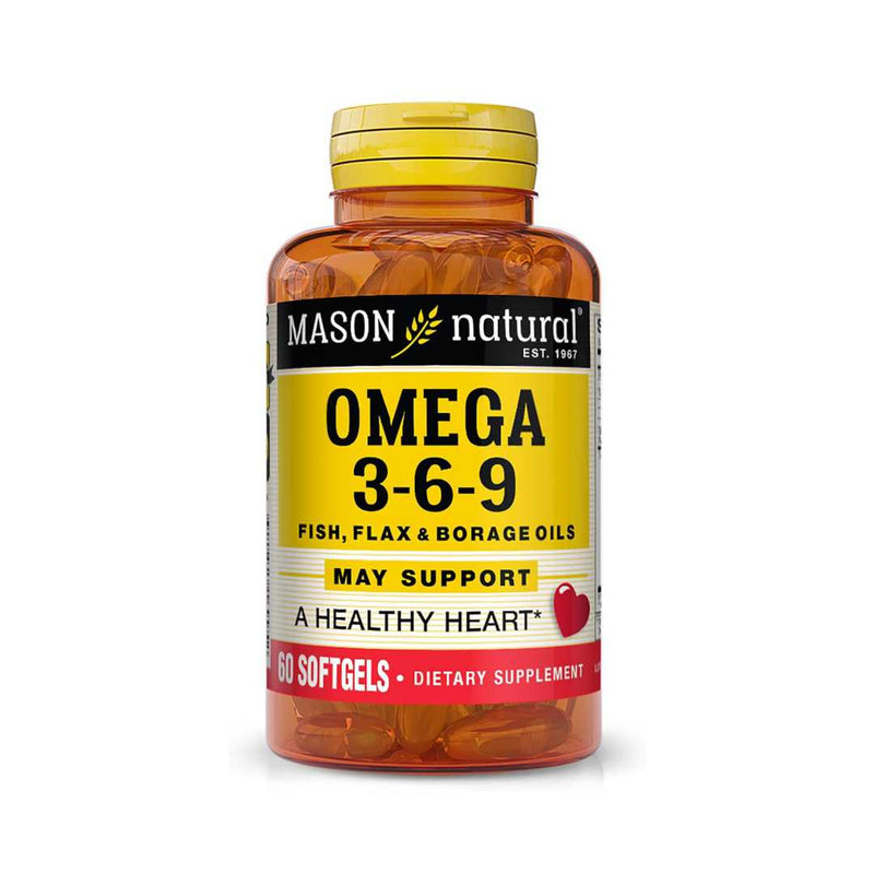 Mason Natural Omega 3-6-9, 60 Softgels