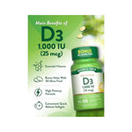 Nature's Truth Vitamin D3 1000 IU (25 mcg), 130 Softgels