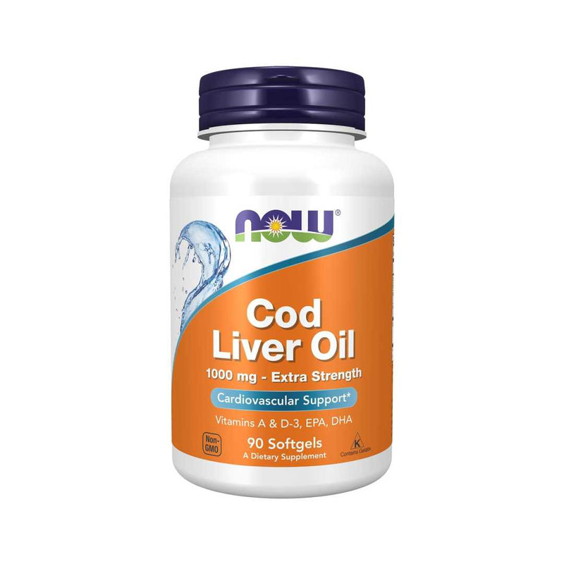 Now Cod Liver Oil, 1,000mg, 90 Softgels