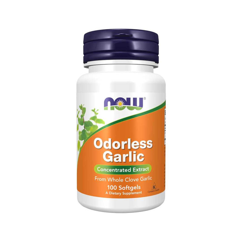 Now Odorless Garlic Concentrated Extract, 100 Softgels