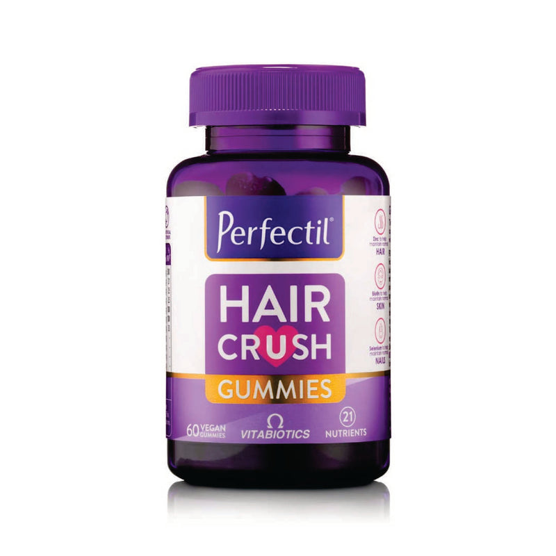 Vitabiotics Perfectil Hair Crush Vegan Vitamin, 60 Gummies