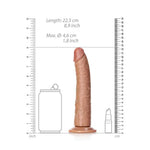 Realrock 6" Slim Realistic Dildo With Suction Cup