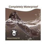 Remote control thrusting 7 Inch Dildo With Balls, Chocolate Brown
