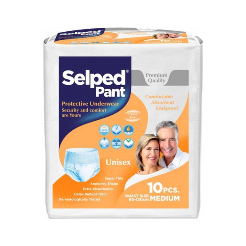 Selped Adult Pant Diapers, Medium, 10 Count