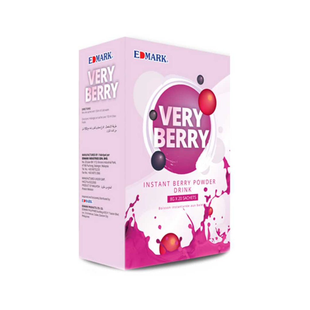 Edmark Box Edmark Very Berry Fruity Instant Drink 20 Sachets – xZenCare